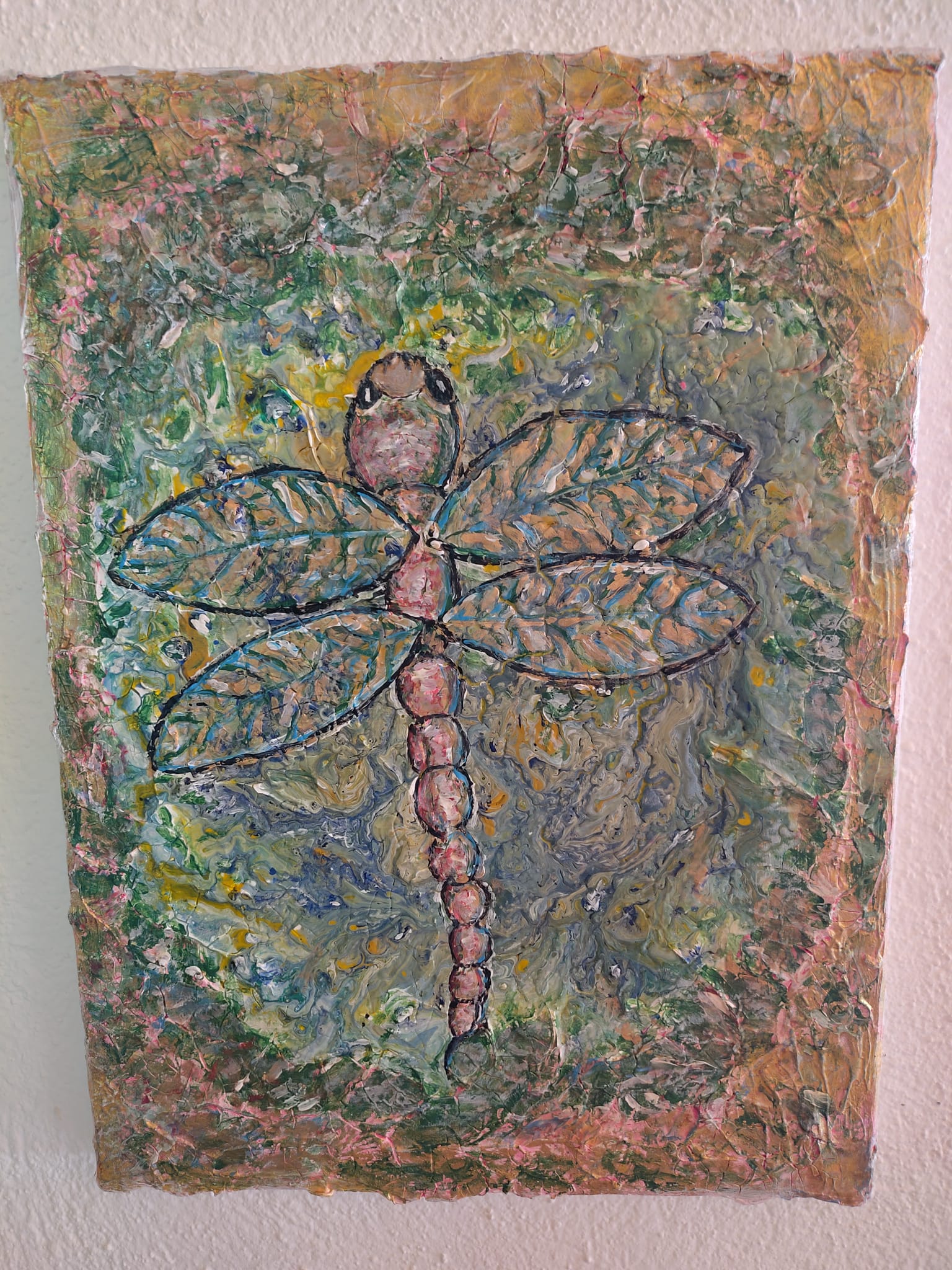 Original: Libelle  im Dschungel